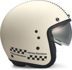 Harley-Davidson Rally Racer サン・シールド X14 3/4 ヘルメット, Matt Dirty White | 97210-22EX