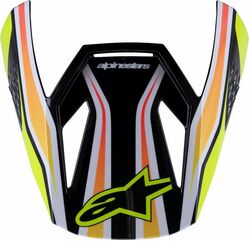 Alpinestars / アルパインスターズ ユース用 SM3 Wurx バイザー, ブラック, ブルー, イエロー | 8980725-1574