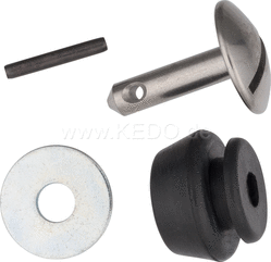 Kedo Stainless Steel Locking Pin for Side Cover incl Small Parts, Complete | 21288