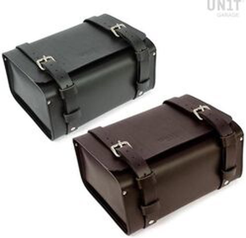 Unitgarage / ユニットガレージ Rear Luggage Bag in grain leather nineT, Brown | 122509_01-Brown
