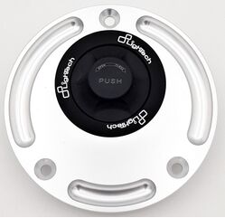 LighTech / ライテック Fuel Tank Cap With Rapid Locking, Color: Black-Silver | TR23N/S