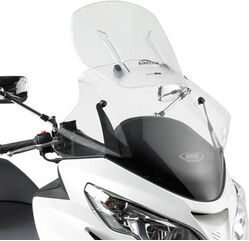 GIVI / ジビ Airflow Sliding Windscreen for Suzuki Burgman 400 06-16, HxW max 81x67 cm, 12 cm sliding, fits oe headlight fairing, fitting hardware included | AF266