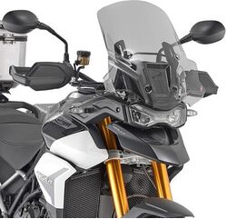 GIVI / ジビ Windscreen for Triumph Tiger 900 smoked, dim. HxW 49 x 48,5 cm, 2,5 cm higher than oe, fits oe headlight fairing | D6415S