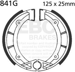 EBCブレーキ モーターサイクル 溝付き リプレイスメント ブレーキシューズ フロント左側用 | 841G