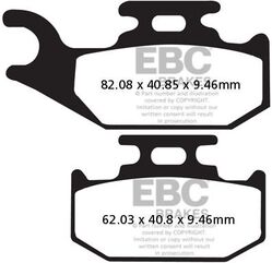 EBCブレーキ R シリーズ Heavy Duty シンタリング ブレーキパッド フロント右側用 | FA317R