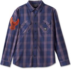 Harley-Davidson Men'S Motorbreath Long Sleeve Shirt, Blue Plaid | 96875-23VM