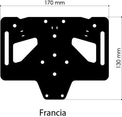 Valtermoto / バルターモト KING ナンバープレートサポート | PRTR001 DE 00