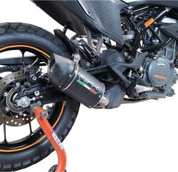 GPR / ジーピーアール Original For Ktm Adventure 390 2021 E5 Homologated スリッポンエキゾースト Furore Evo4 Nero | E5.KT.99.FNE4