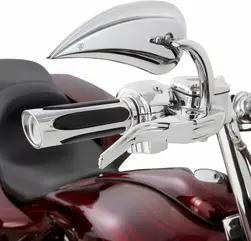 Arlen Ness / アレンネス Deep Cut Comfort Series グリップ クローム | 500-070