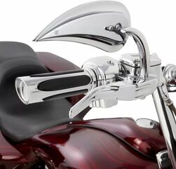 Arlen Ness / アレンネス Deep Cut Comfort Series グリップ クローム | 500-070