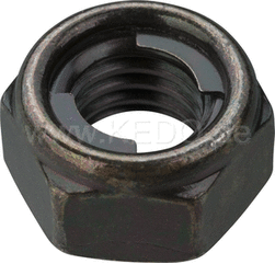 Kedo Nut M8, self-locking, black galvanized (metal lock) | 28073RP