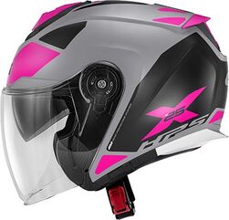 GIVI / ジビ X.25 TARGET, Matt titanium / Pink, Size XS | HX25FTGTP54