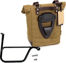 Unit Garage SIDE PANNIER CANVAS + RIGHT SUBFRAME TRIUMPH SPEED TWIN, Beige-Brown | U001-1020DX-Beige-Brown