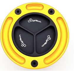 LighTech / ライテック Fuel Tank Cap with Spin Locking, Color: Black-Gold | TF18N/O