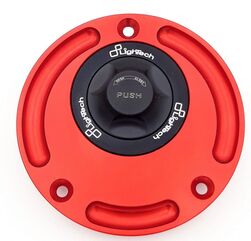 LighTech / ライテック Fuel Tank Cap With Rapid Locking, Color: Black-Red | TR14N/R