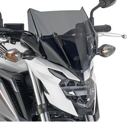 GIVI / ジビ Screen for Honda CB650F 17-, color smoke, dim. HxW 28x36,5 cm, fitting kit included | A1159