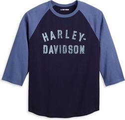 Harley-Davidson Tee-Knit, Colorblock-Design-Peacoat | 96078-23VM