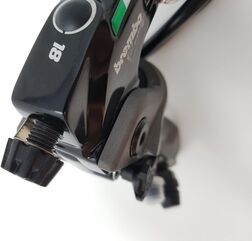 CNC Racing / シーエヌシーレーシング RADIAL BRAKE MASTER CYLINDER BREMBO 19RCS CORSA CORTA FOLD-UP LEVER 18-20 RATIO, Black | 110C74010