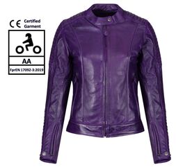 Motogirl Valerie Purple Leather Jacket | VLJ-PRP