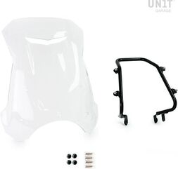 Unit Garage Windshield with GPS support for Triumph Street series, Transparent | 3141-Transparent