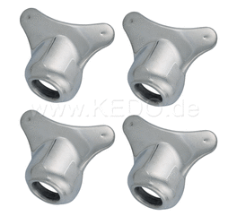 Kedo Mounting Kit for Rear Fender aluminum including 4 brackets, Rubbers and Bushings | 22105