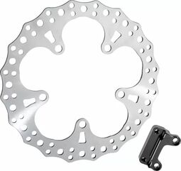 Arlen Ness / アレンネス Jagged フローティングローター シルバー | 300-012