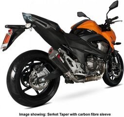 Scorpion / スコーピオンエキゾースト Serket （Taper）テーパースリップオン ステンレススリーブ eマーク Kawasaki Z 800E 13-16 2013 - | RKA104SEO