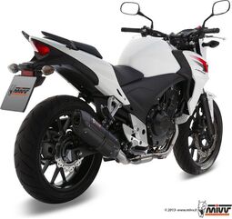 MIVV / ミヴSUONO スリップ オン ブラックステンレススチール for HONDA CB 500 F/X (2013 - 2015) | H.051.L9
