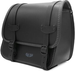 Ends Cuoio / エンズクオイオ バッグ Rev Sporty（Revスポーティー） 右側 - ブラックレザー - グレーステッチ | REVSPO.N.CTGR.DX