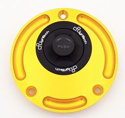 LighTech / ライテック Fuel Tank Cap With Rapid Locking, Color: Black-Gold | TR24N/O