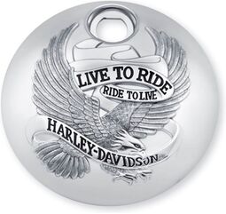 ハーレーダビッドソン フュエルタンクコンソールドア 08年以降 Live To Ride クローム | 61300049A