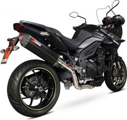 Scorpion / スコーピオンエキゾースト Serket スリップオン カーボンファイバースリーブ eマーク Triumph Tiger 1050 Sport 2013 | RTR78CEO