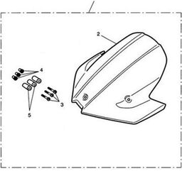 TRIUMPH / トライアンフ Screw M5 x 30 Plastic Black | A3330641