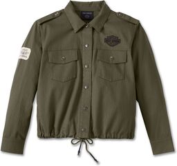 Harley-Davidson Women'S Division Twill Anorak Jacket, Grape Leaf | 97534-23VW