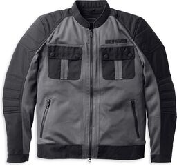 Harley-Davidson Men'S Zephyr Mesh Jacket W/ Zip-Out Liner, Granite Grey | 98131-22EM