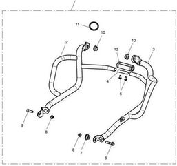 TRIUMPH / トライアンフ Dresser Bar, RH, Black. Motorcycle | T9788032