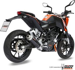 MIVV / ミヴGP スリップ オン ブラックステンレススチール for KTM 125 DUKE (2011 - 2016) | KT.009.LXB