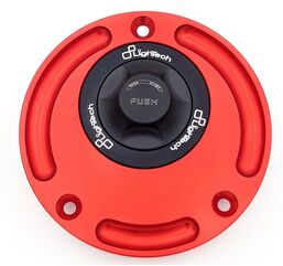 LighTech / ライテック Fuel Tank Cap With Rapid Locking, Color: Black-Red | TR12N/R