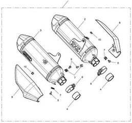 TRIUMPH / トライアンフ Heat Shield Carbon LHS | T2203441
