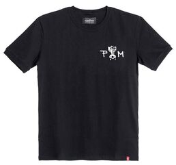 Pando Moto / パンド モト MIKE RED SKULL 1 Tシャツ – レギュラーフィット ユニセックス | Mike-Red Skull-1