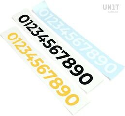 Unitgarage / ユニットガレージ Number stickers, Black | U077-Black
