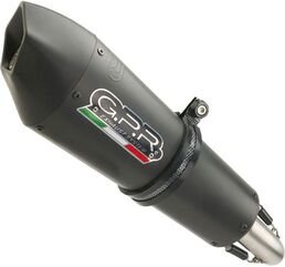 GPR / ジーピーアール Original For Ducati Multistrada 1260 2018/20 E4 Homologated スリッポンエキゾースト Gp Evo4 Black Titanium | E4.D.130.GPAN.BLT