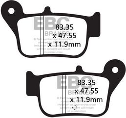 EBCブレーキ SFA シリーズ スクーター オーガニック パッド リア右側用 | SFA628