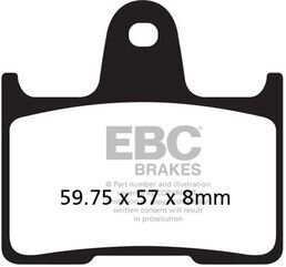 EBCブレーキ USA製 ダブルHシリーズ シンタリング ブレーキパッド リア右側用 | FA254HH