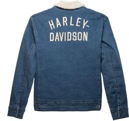 Harley-Davidson Men'S Staple Denim Jacket, Medium Indigo | 96484-23VM