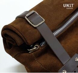 Unitgarage / ユニットガレージ Waxed Suede Side Pannier + Subframe NineT Series, ColoradoBrown | U002+1620-ColoradoBrown