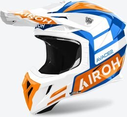 Airoh オフロード ヘルメット AVIATOR ACE 2 SAKE、オレンジ グロス | AV22A32 / AI52A13ACESOC