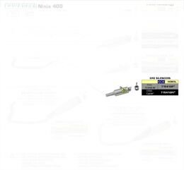 ARROW / アロー KAWASAKI NINJA 400 '18 eマーク認証 チタン GP2 サイレンサー ウェルデッドリンクパイプ付 オリジナル / Arrowコレクター用 | 71541GP