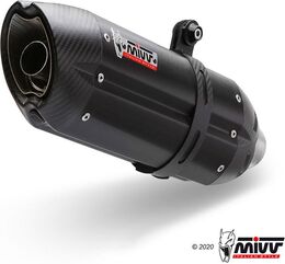 MIVV / ミヴ SPORT SUONO SLIP-ON Muffler BLACK STAINLESS STEEL for DUCATI MULTISTRADA 1260 2018 NOT approved | D.033.S9