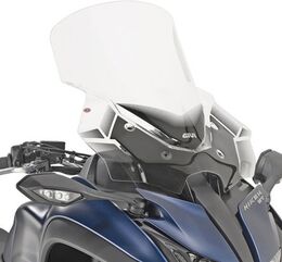 GIVI / ジビ Windscreen for Yamaha Niken, Niken GT, color Clear, dim. HxW 58 x 59 cm, fits oe headlight fairing | D2144ST